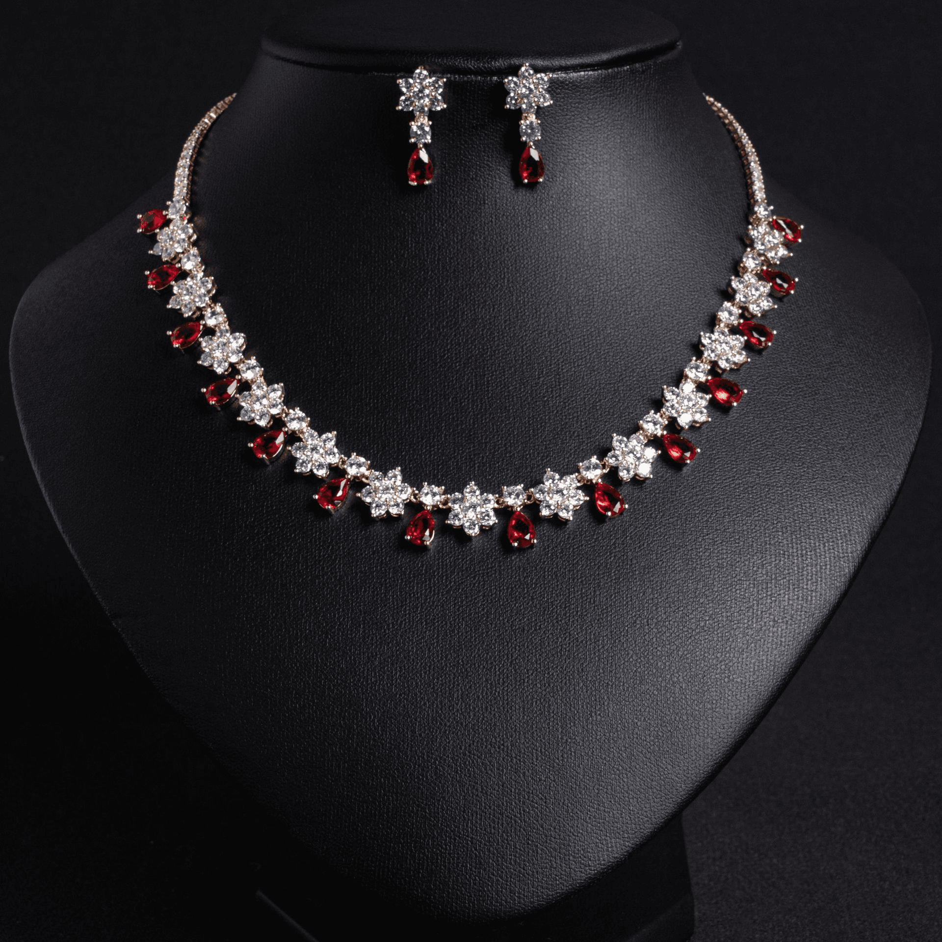 Garden Necklace Set Champagne Crystal product image